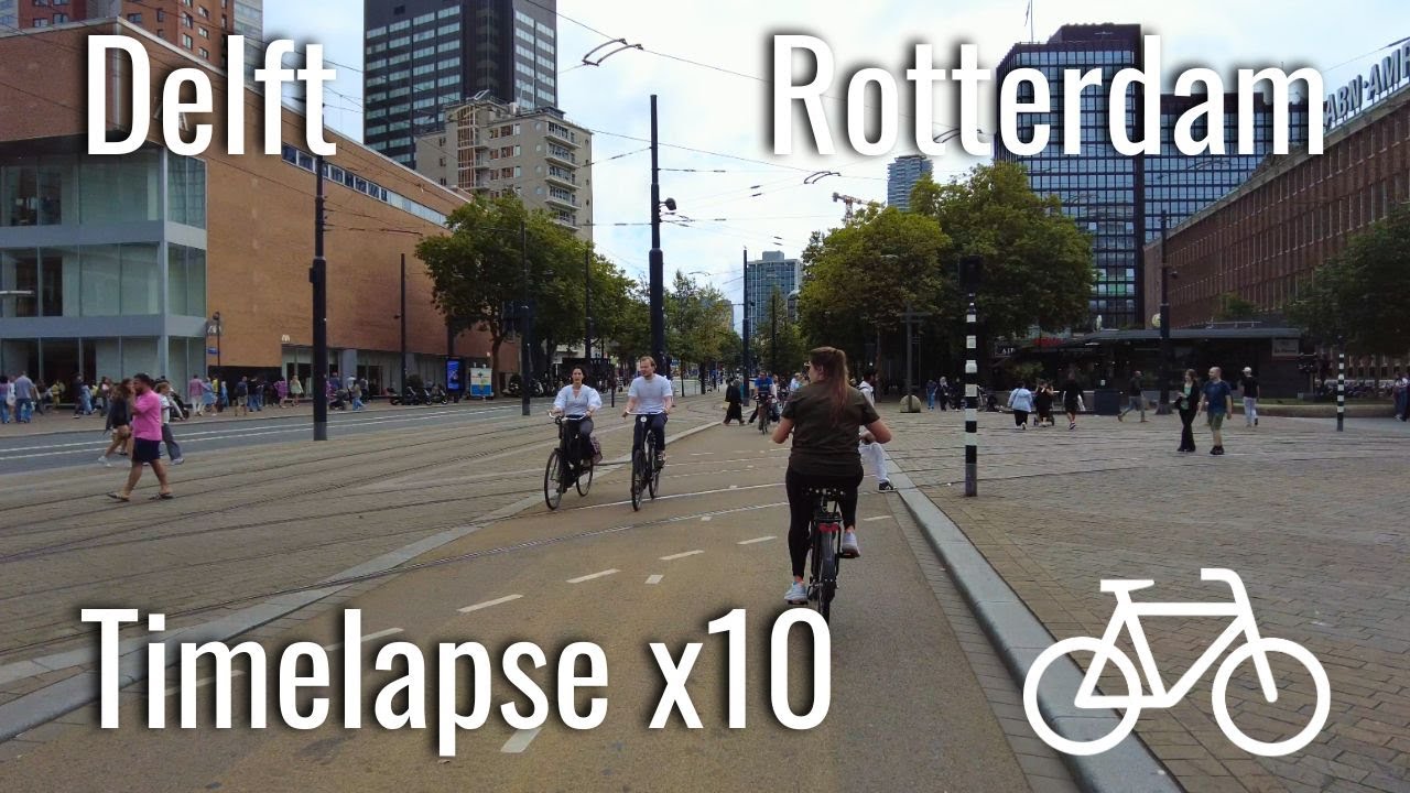 Radtour (x10) 🚴‍♂️ Delft nach Rotterdam | Hollands Radwege sind genial!