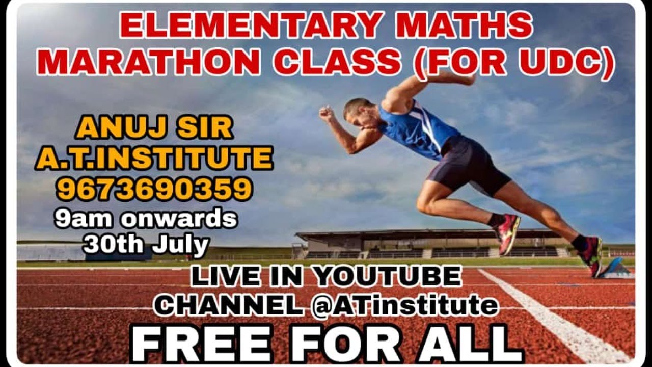 ELEMENTARY MATHS MARATHON 1 BY ANUJ SIR