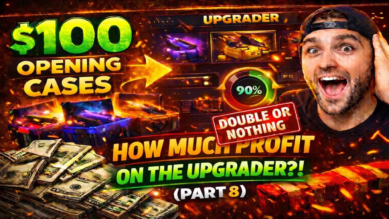 Opening $100 Dollars Worth of Cases To See How Much Profit We Can Get On The Upgrader!!! (Part 8)