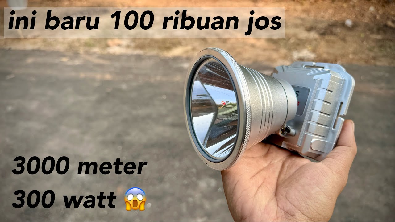 Ini dia senter kepala berburu cahaya kuning 120 ribuan yang terang dan sorotnya jauh klaim 300 watt