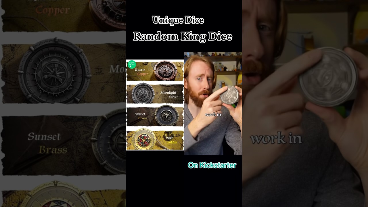 The new original product Random King Dice is now on pre-sale on Kickstarter! #uniquedice#randomking