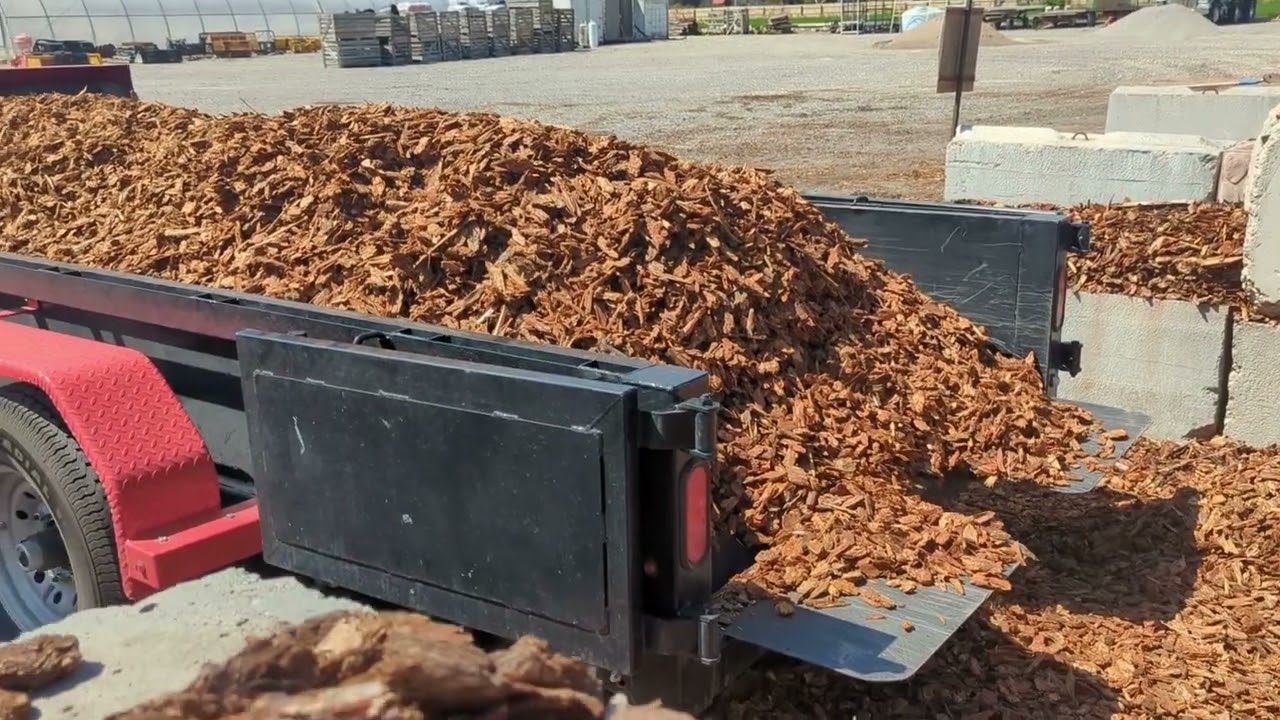 Remote Control Wood Chip & Mulch Trailer!