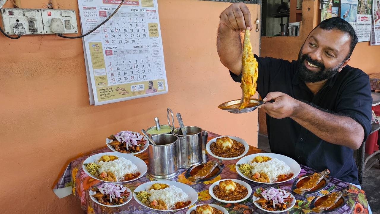വെച്ചൂർ 30 രൂപ ഊണ് | Vechoor Rs. 30 Meals - Kerala homely meals neat Kumarakom