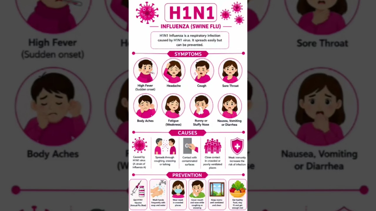 H1N1 Influenza (Swine Flu) #H1N1influenza #swineflu #awarenessvideo