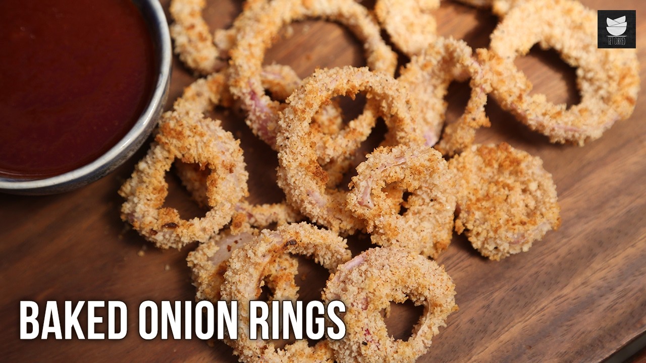 Crispy Baked Onion Rings | Easy & Healthy Homemade Snack Recipe in Minutes