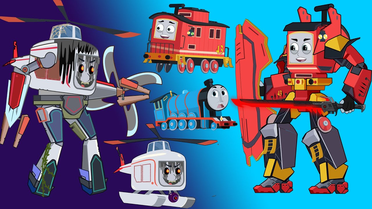 Robot Bruno VS Harolthy the Ghost Helicopter