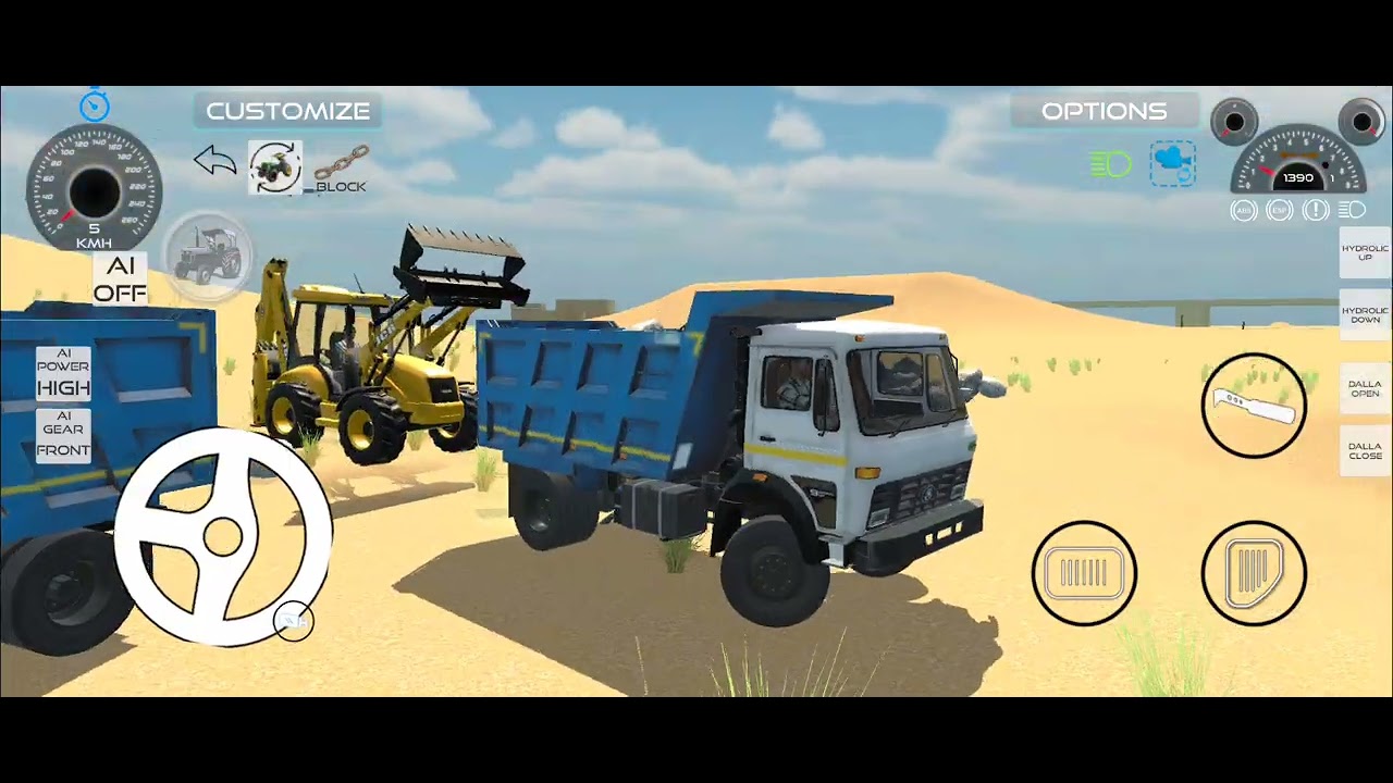 Dumper Loading Rock 🪨 Jcb Game ll Shubham Game A to Z #game #jcb 