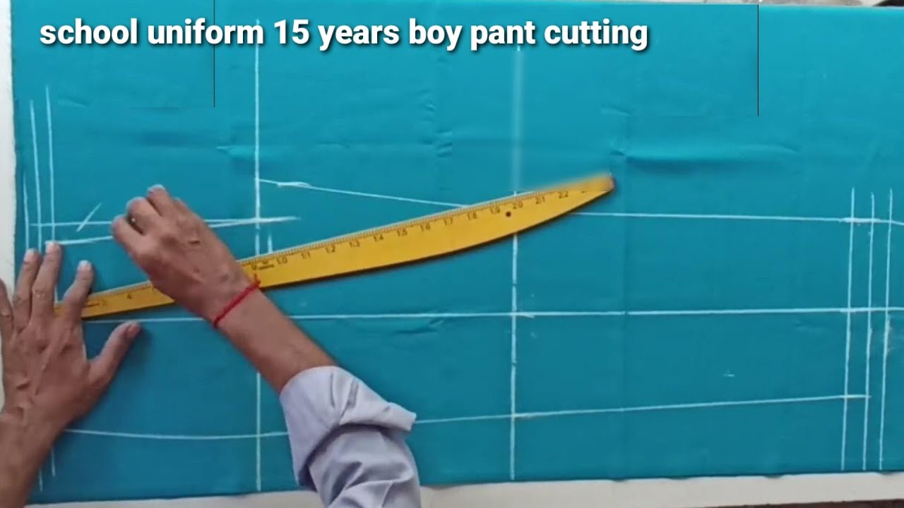 school uniform 15 years boy pant cutting easy method / 25 size pant cutting in tamil / #dresstailor