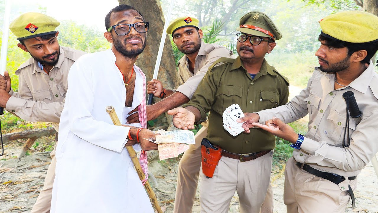 ##चिरकुटवा का बेटा खेला जुआँ चिरकुटवा को पुलिस पकडा पिटा बुढवा को पीटा||Ghurahua comedy chirkut baba
