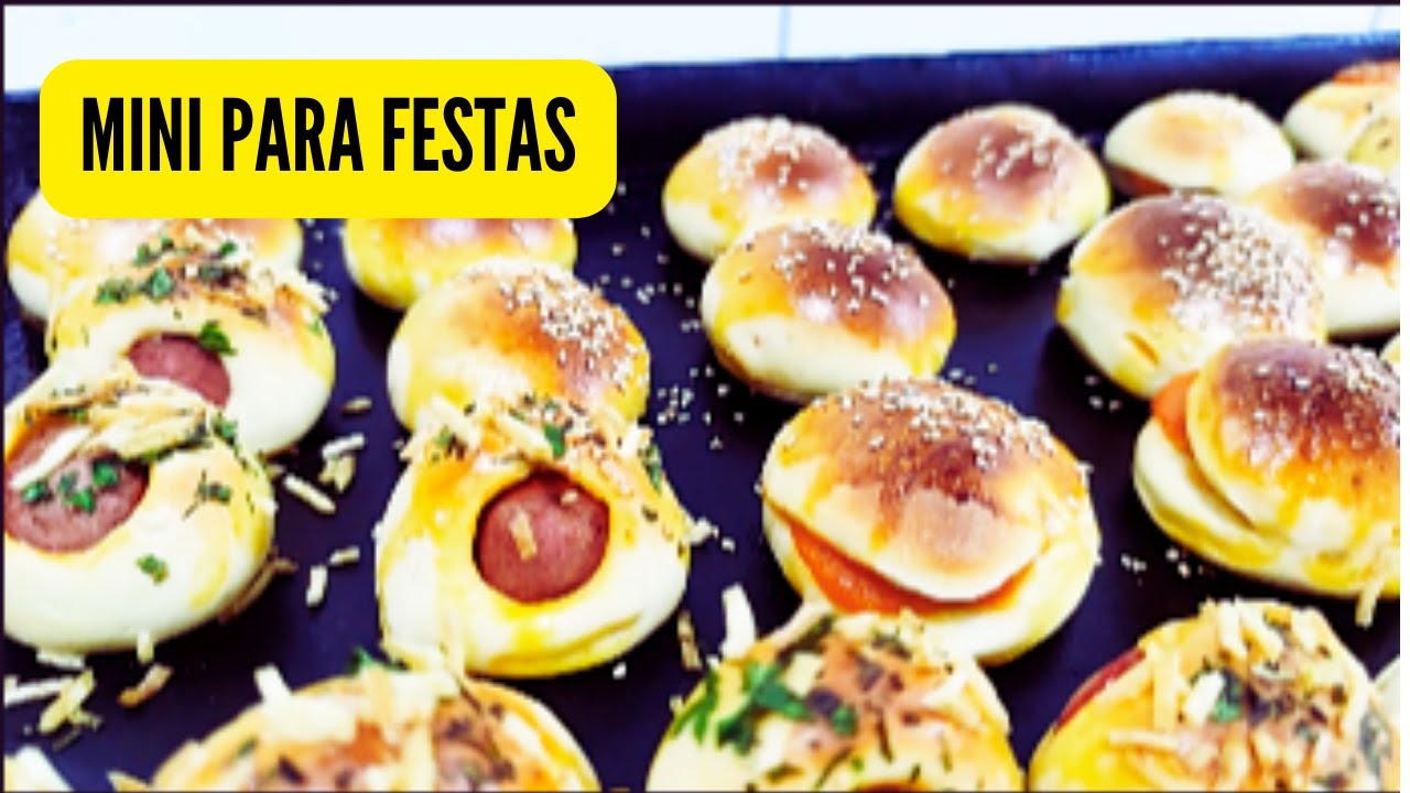 5 tipos de mini salgados assados para festas
