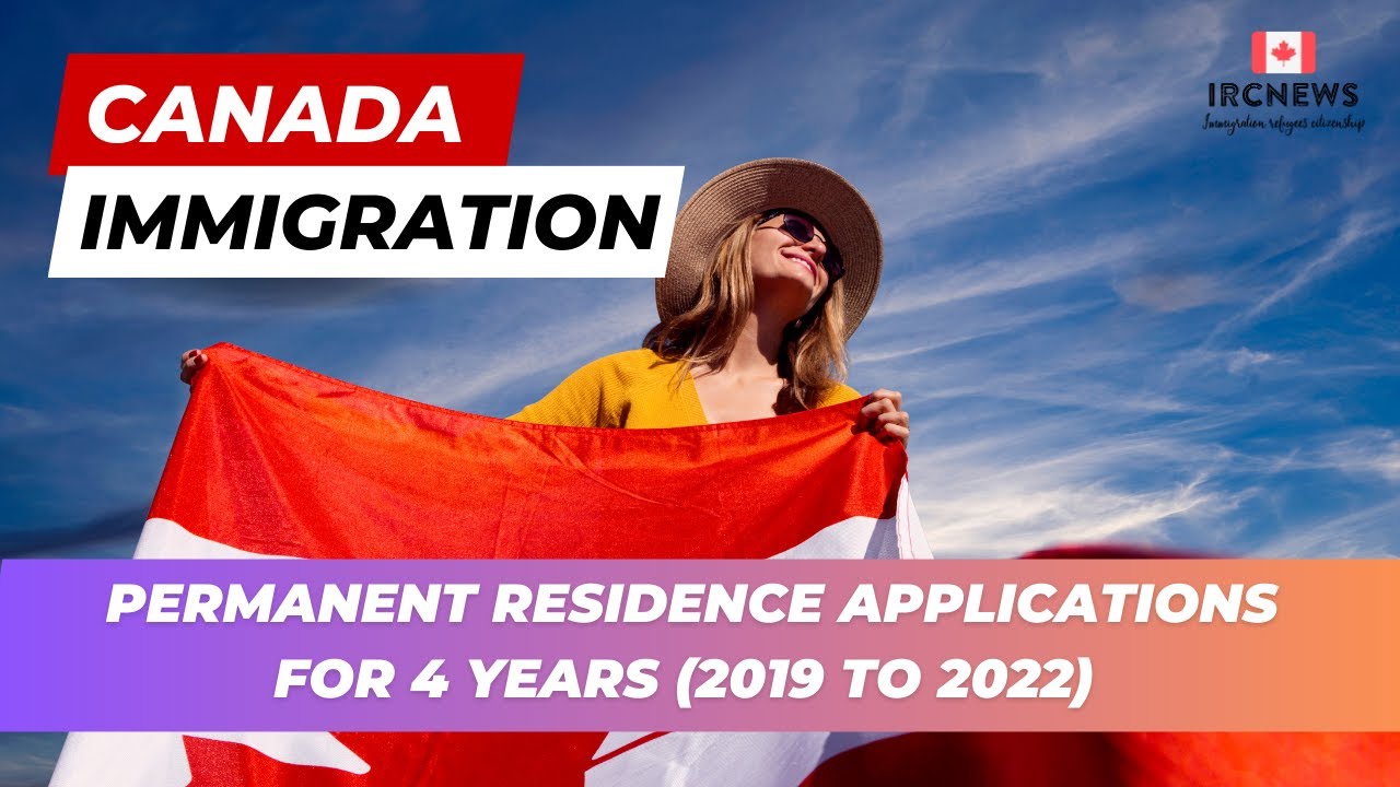 Canada Immigration Permanent Residence applications for 4 years (2019 to 2022)