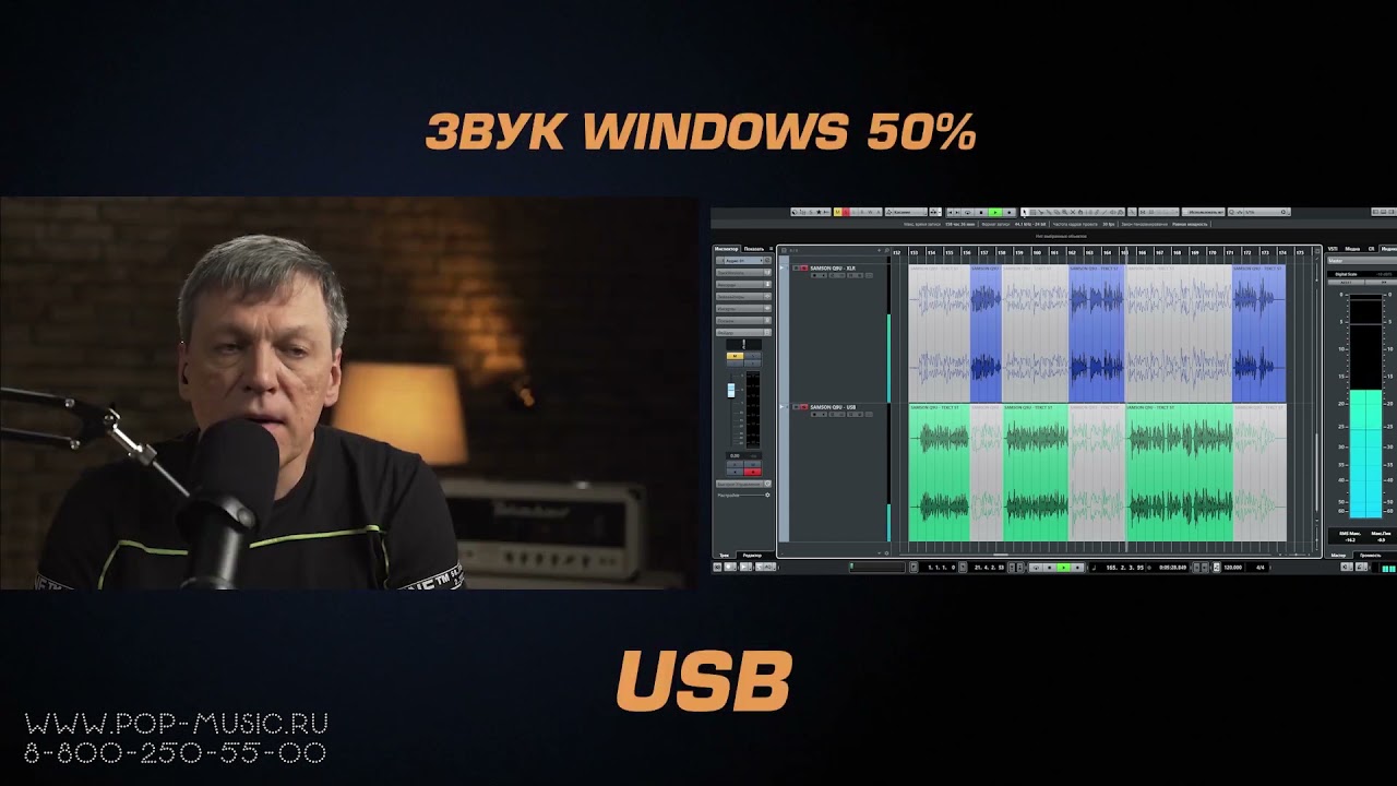 Микрофон с двумя выходами (USB/XLR) Samson Q9U
