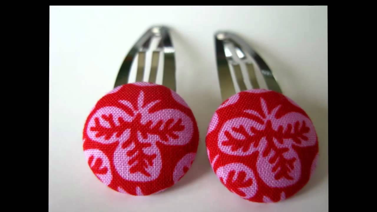 CallaPOP Fabric Button Hair Clips
