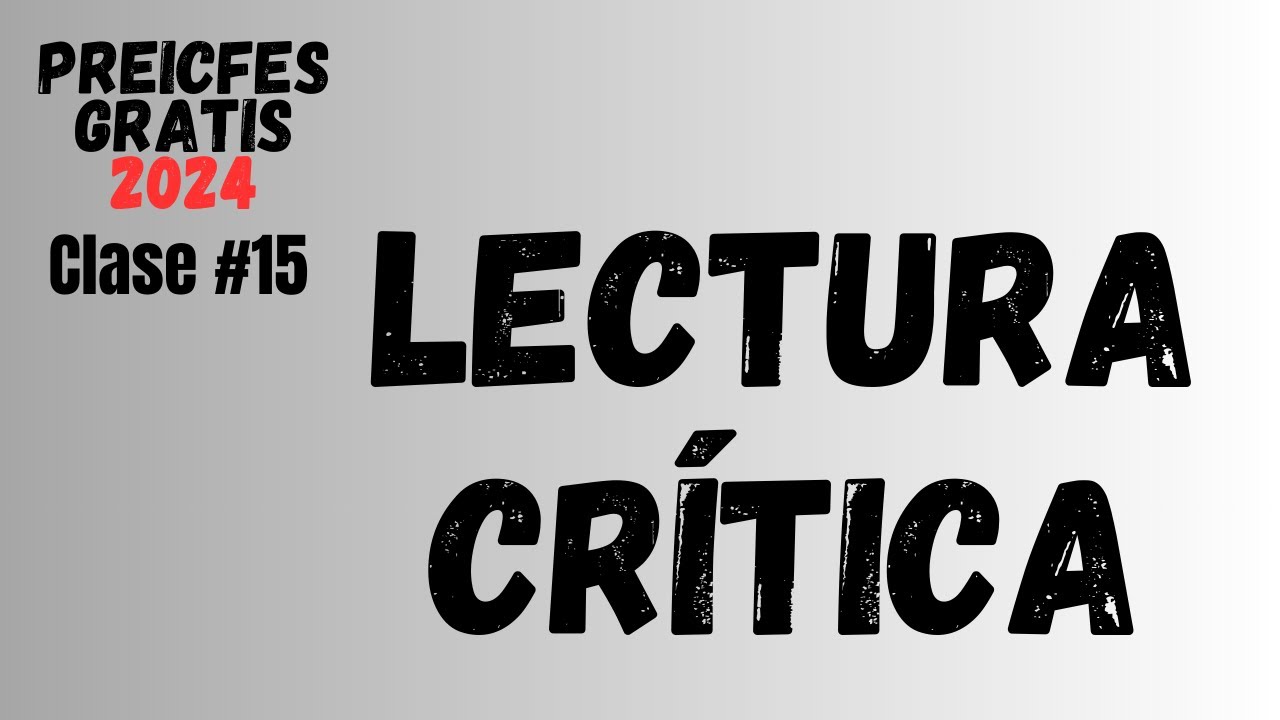 Lectura crítica