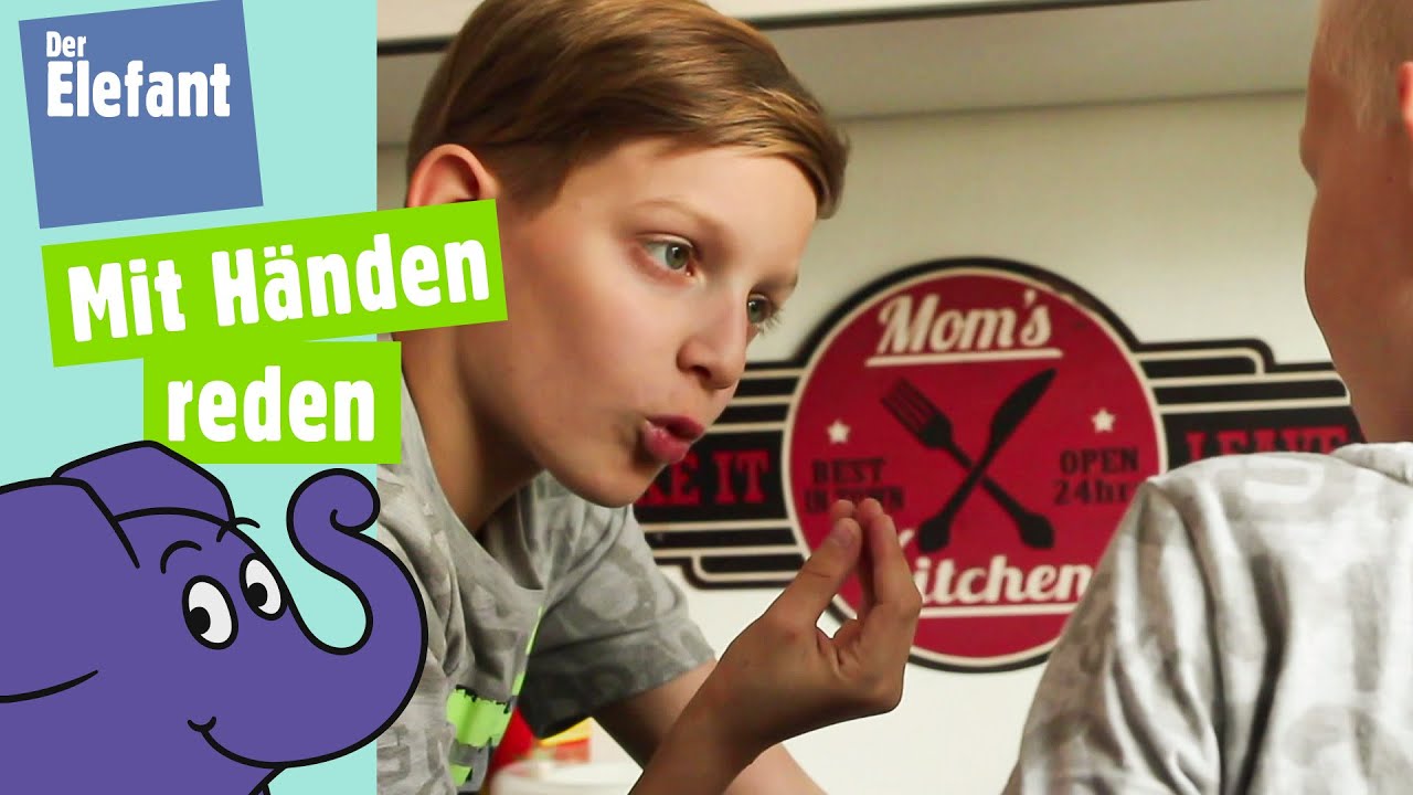 Geschwister backen Pizza - mit Geb&auml;rdensprache | Der Elefant |&nbsp;WDR