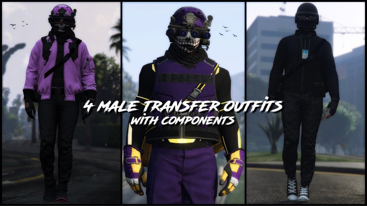 4 Clean Male Transfer Outfits! | GTA 5 Online ☆