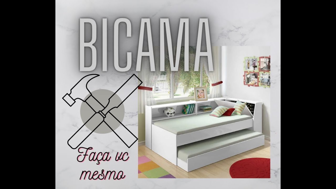 Bicama. Fa&ccedil;a vc mesmo. Projetando uma bicama simples e f&aacute;cil. Plano de corte Gr&aacute;tis na Descri&ccedil;&atilde;o