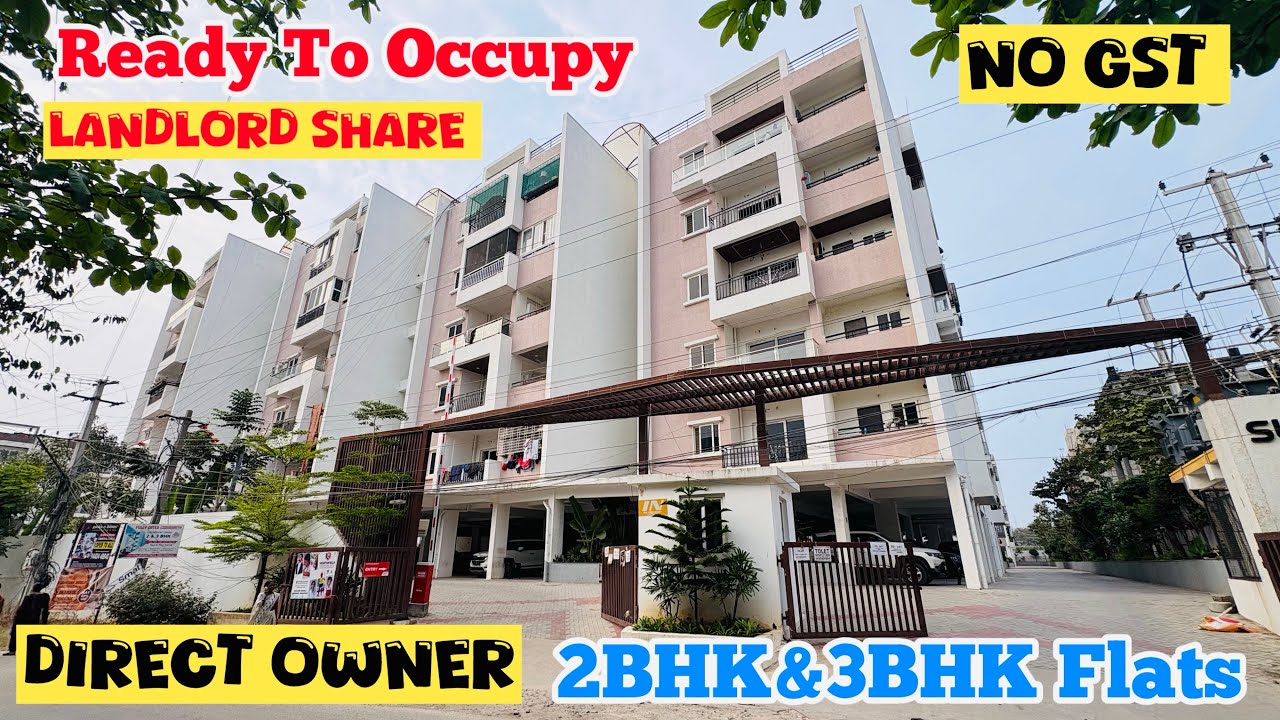 Landlord Share Ready To Move 2BHK&3BHK Flats For Sale At Kompally Suchitra Hyderabad #lowbudgetflat