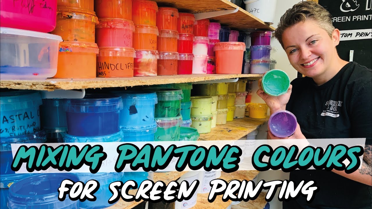 HOW TO MIX PANTONE COLOURS FOR SCREEN PRINTING - Using the International Coatings Mixing System