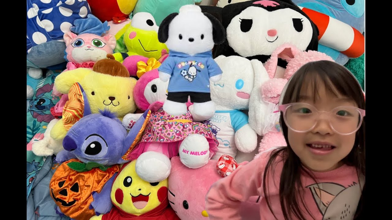 My Build-A-Bear Collection | SANRIO Plushie + Stitch + Pikachu + Alpha Lexa