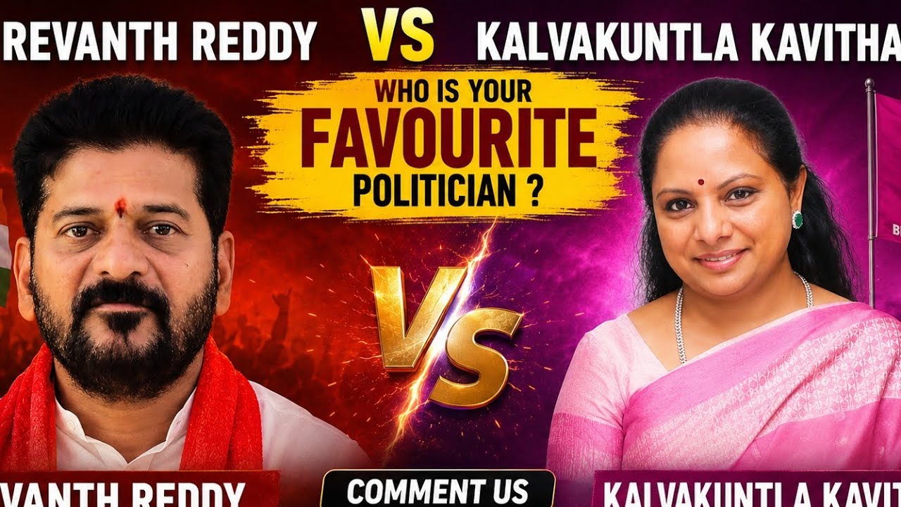 REVANTH REDDY VS KALVAKUNTLA KAVITHA Comparison video 