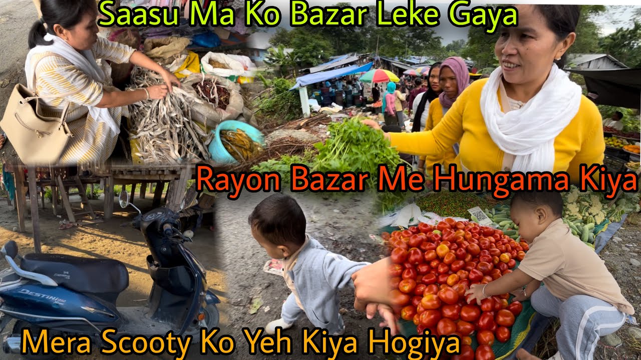 Saasu Maa Ko Bazar Leke Gaya Bazar Me Rayon Ne Hungama Kiya😰||Mera Scooty Ko Yeh Kiya Hogiya🥺