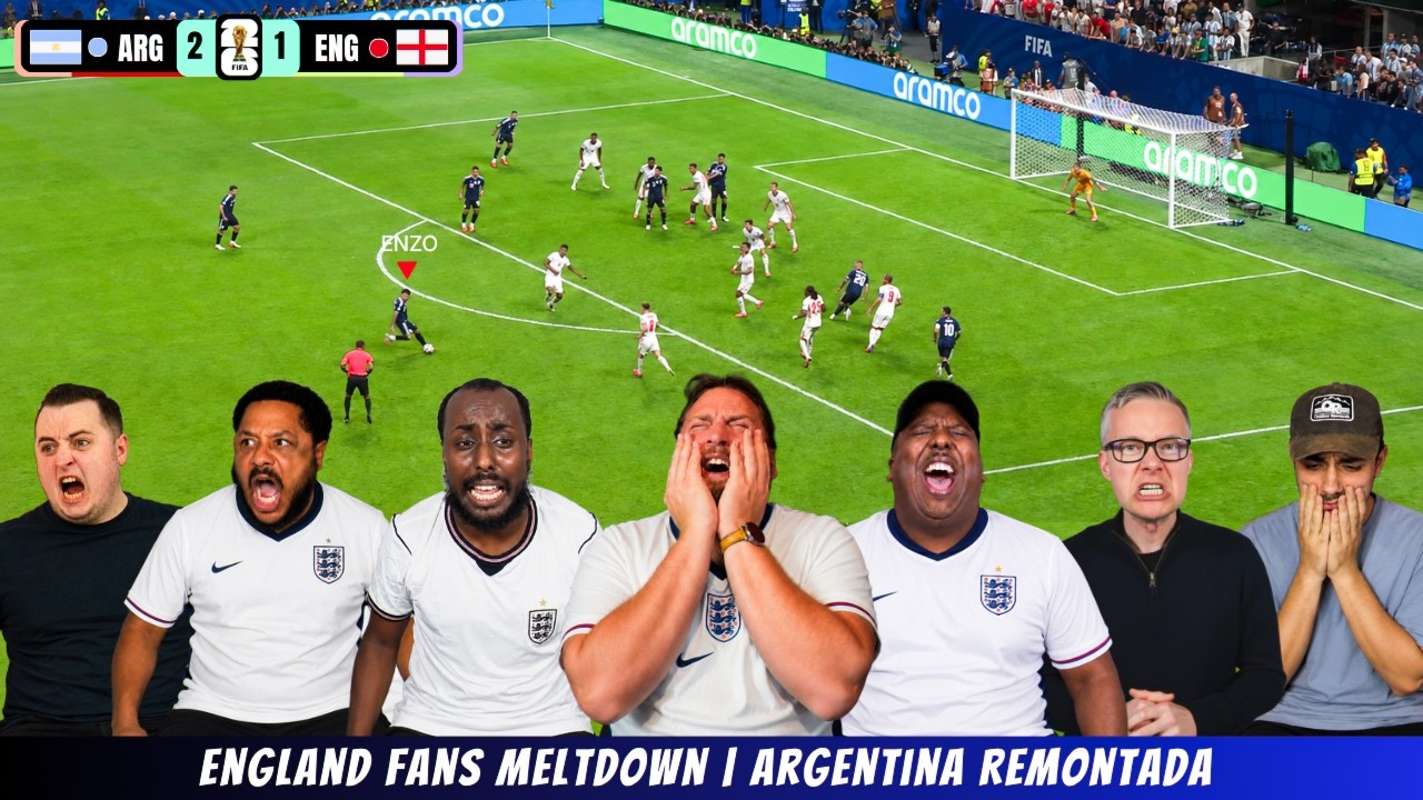 ENGLAND FANS CELEBRATED TOO EARLY! 😭 ARGENTINA'S INSANE 2-1 COMEBACK!