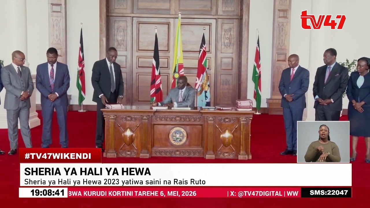 Sheria ya Hali ya Hewa 2023 yatiwa saini na Rais Ruto