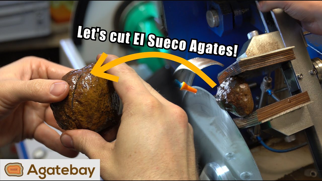 Cutting mexican El Sueco Agates 😁! | 4K