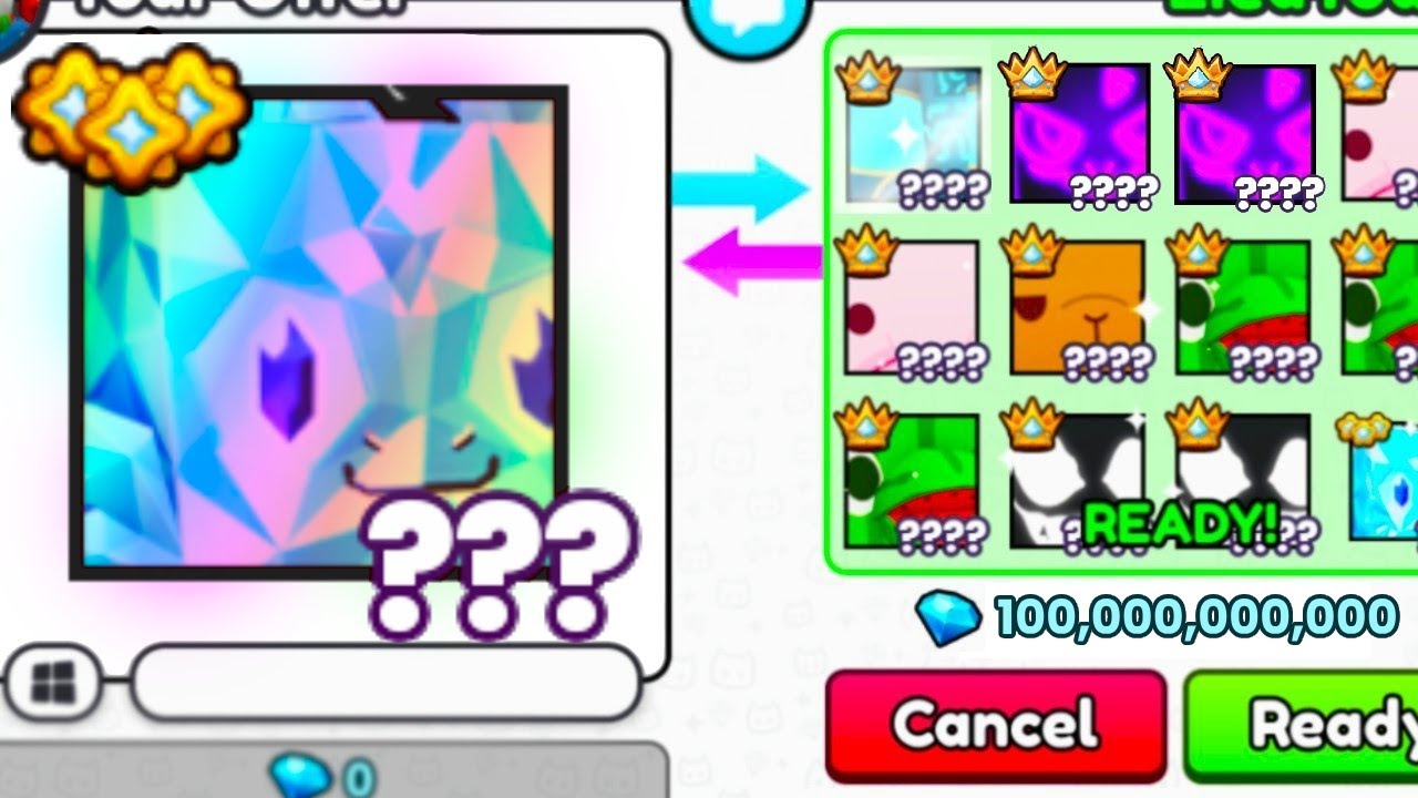 Trading my *1 TRILLION* GEM Huge in Pet Simulator 99..