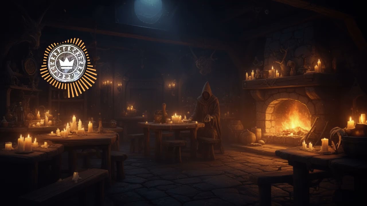 Fantasy Tavern Music 🍺 | Cozy Medieval Night Ambience