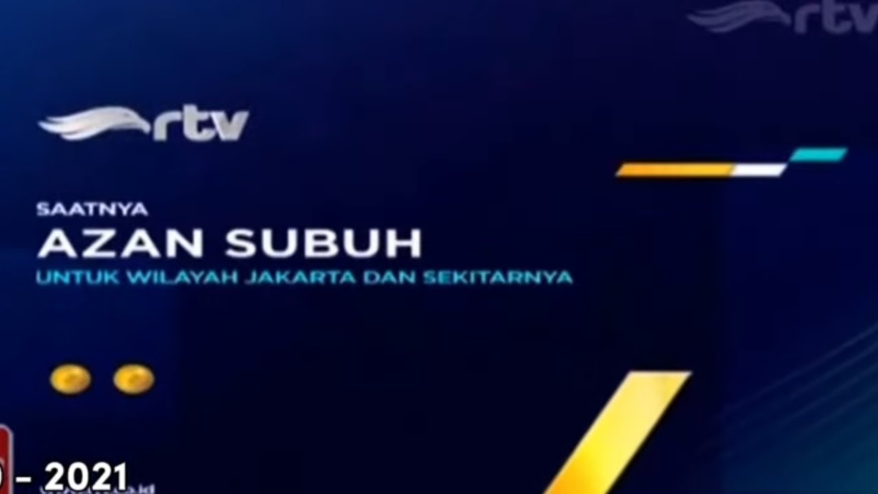 Kompilasi bumper card adzan subuh RTV (2016-2024)