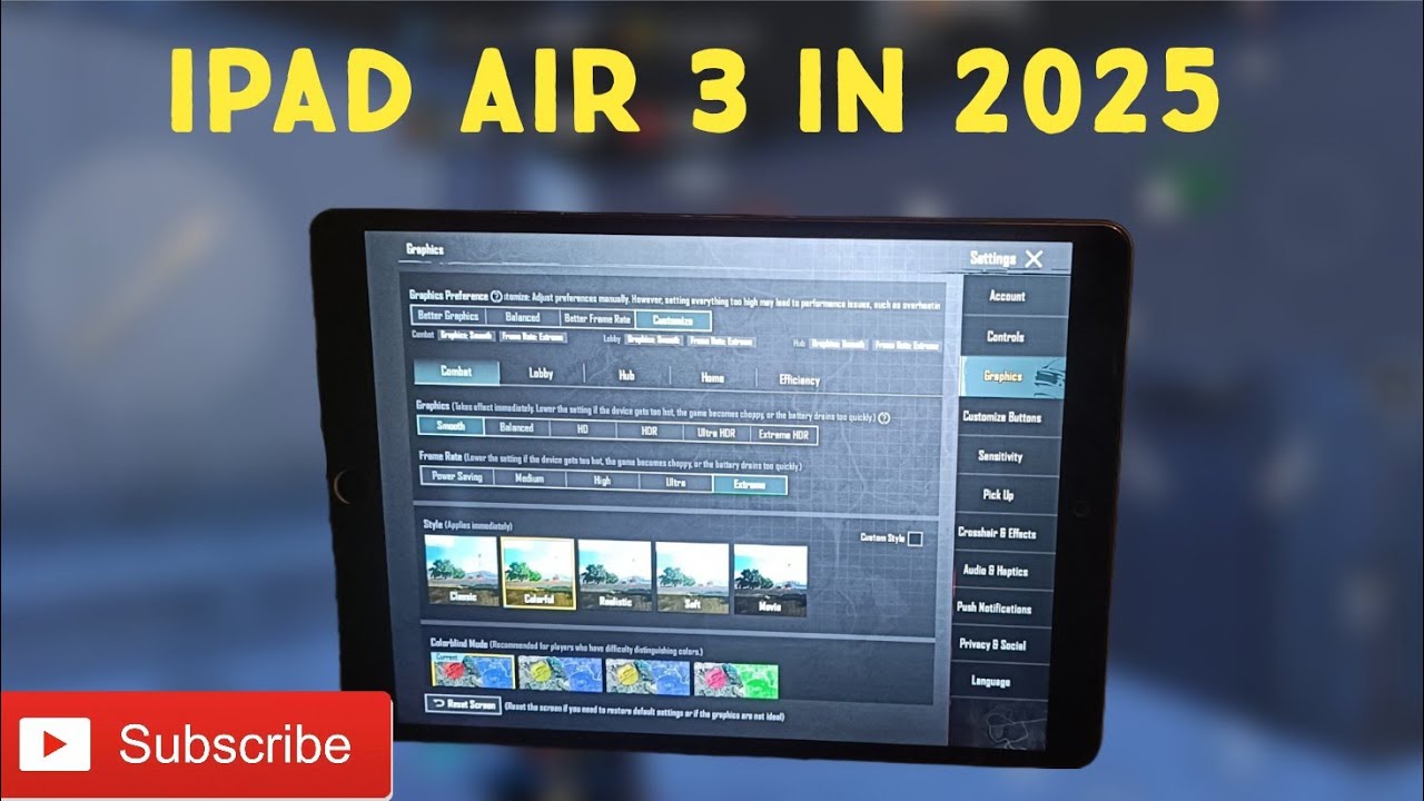 iPad Air 3 PUBG MOBILE TEST IN 2025 | iPad Air 3rd generation BGMI TEST 2025