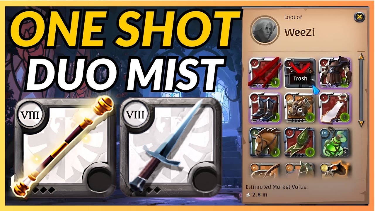 EU Duo Mist One Shot | GrailSeeker Dagger | Albion Online