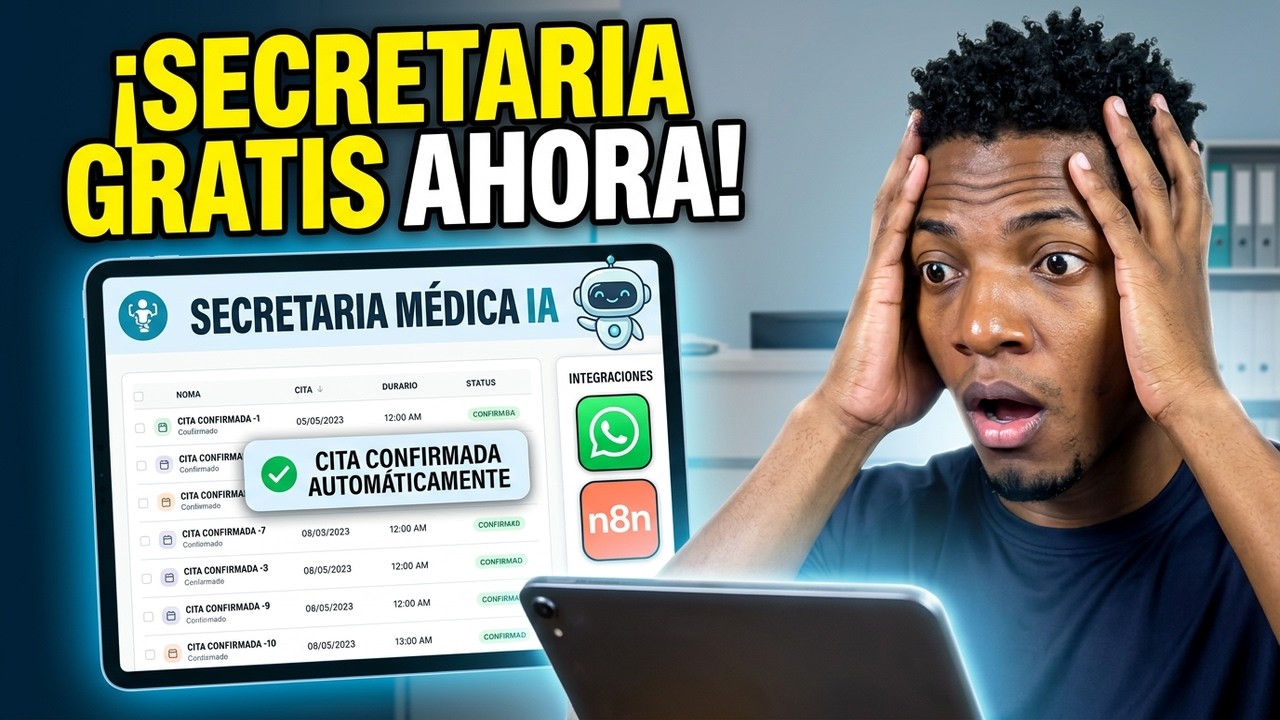 Tu Primera Secretaria M&eacute;dica con IA... &iexcl;GRATIS! (Tutorial Completo)