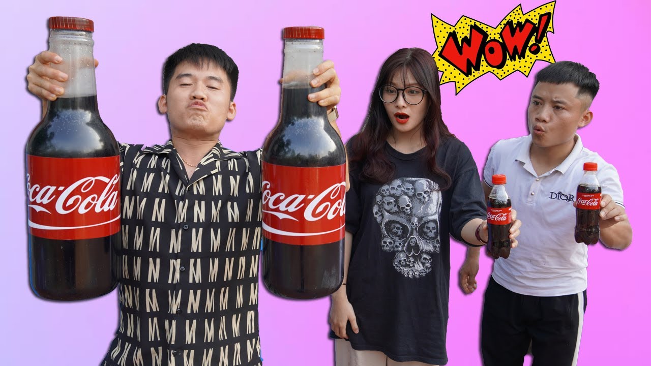 Hưng Troll | Bị Trẻ Trâu Khinh Thường Thách Thức Làm Chai Coca Cola Khổng Lồ Và Cái Kết