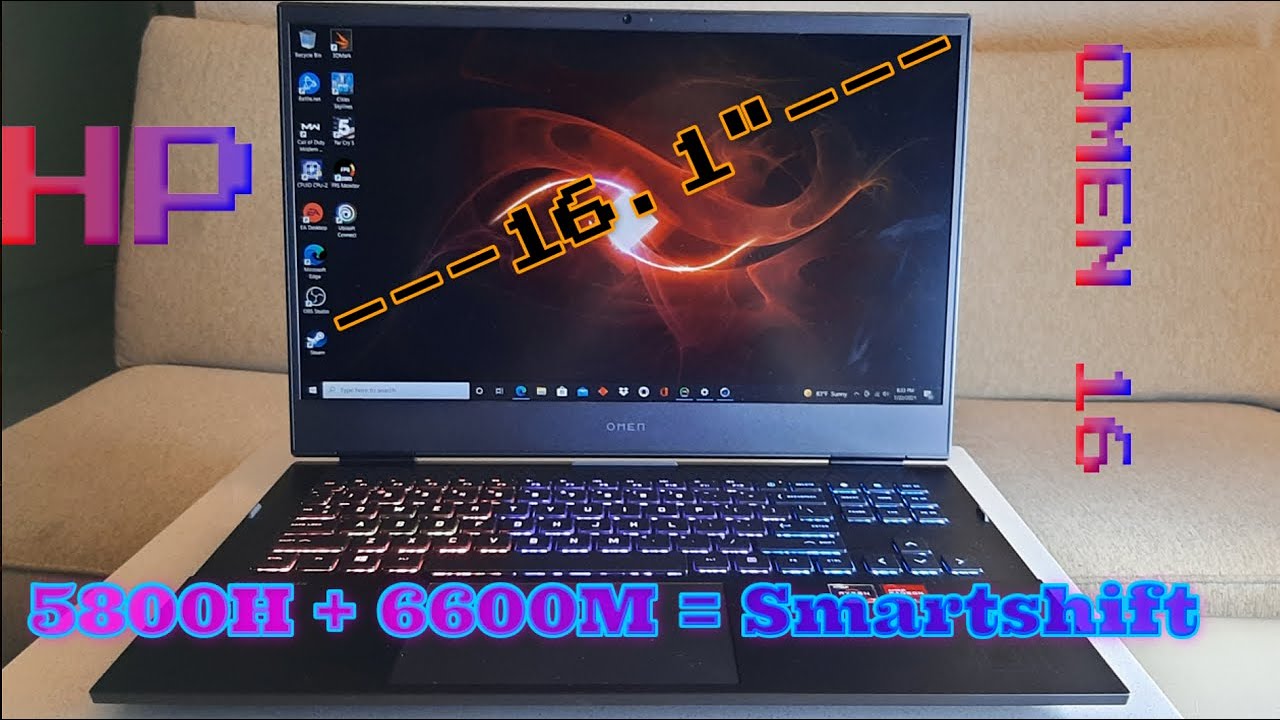 HP Omen 16 6600M Ryzen 5800H review and benchmarks