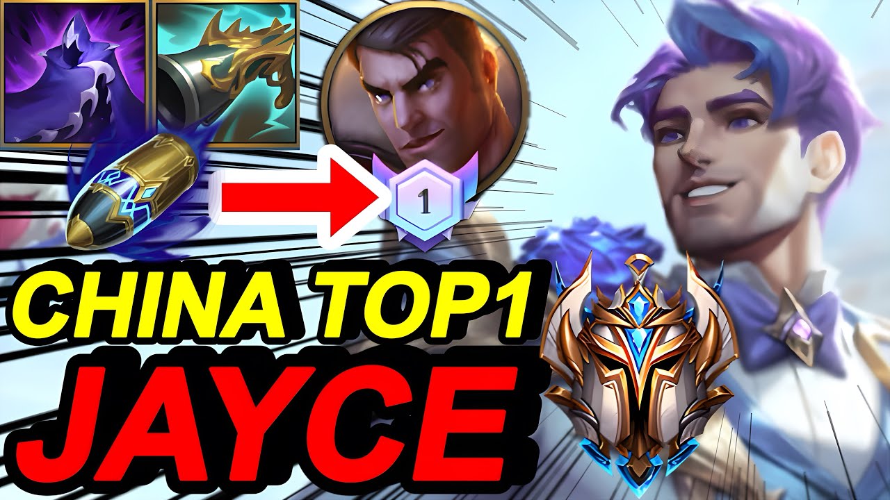 Wild Rift China Top1 Jayce Mid - MVP Carry - Challenger Rank Gameplay - Best Build Runes