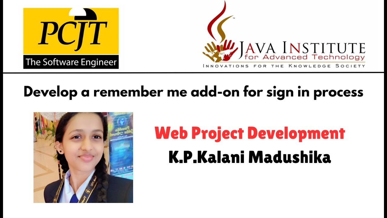 Develop a remember me add-on for sign in process