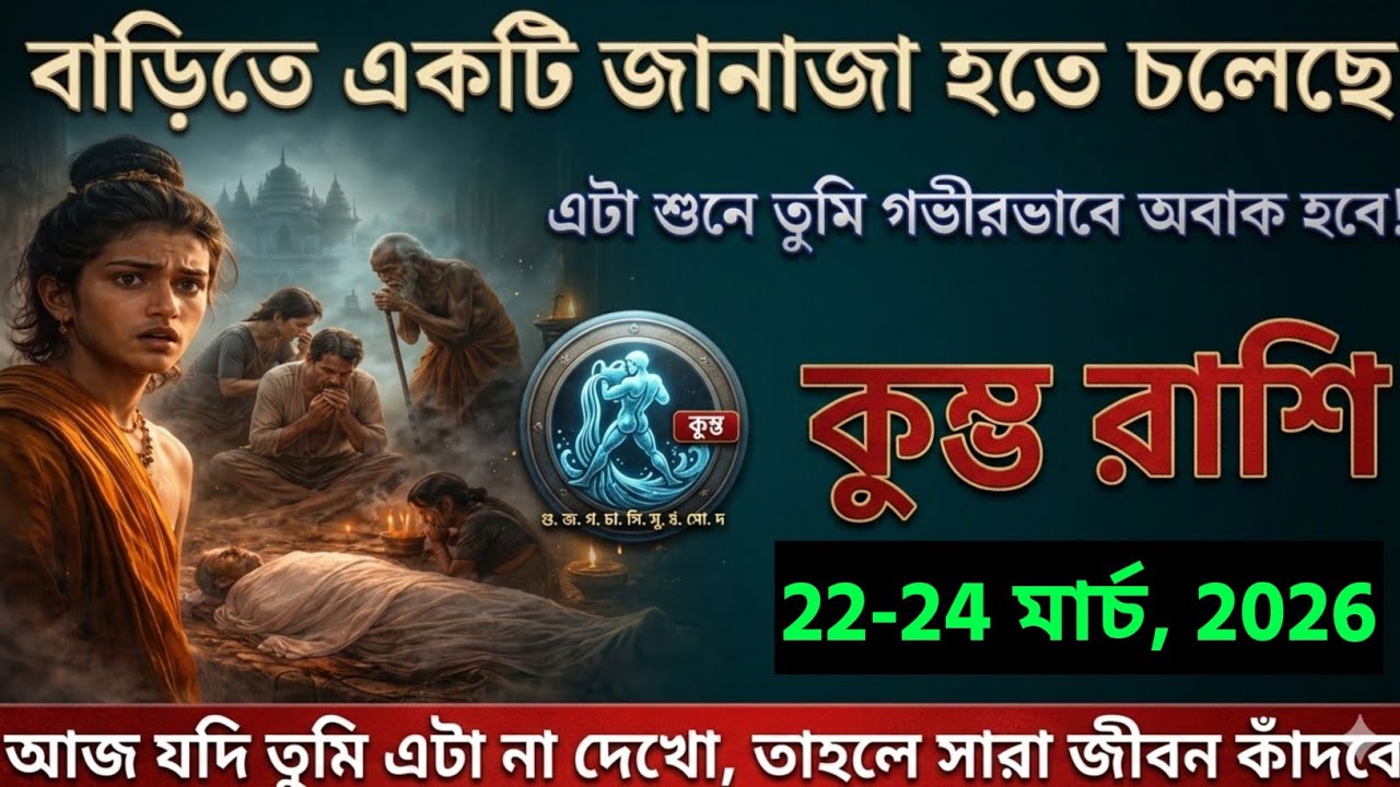 কুম্ভ রাশি,০৮-১০ মার্চ ২০২৬ বাড়িতে একটি জানাজা হতে চলেছে এটা শুনে তুমি গভীরভাবে হতবাক হবে!