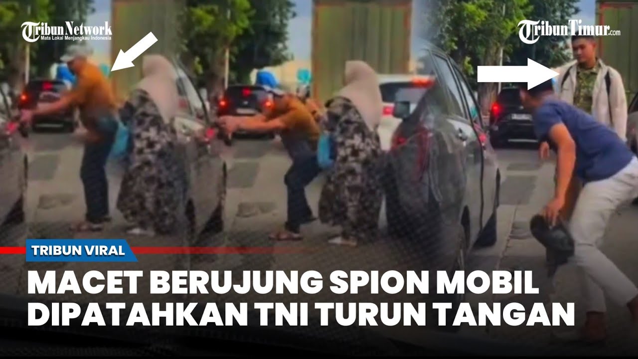 Prajurit TNI Turun Tangan, Tenangkan Keributan Pejalan Kaki vs Pengemudi Mobil