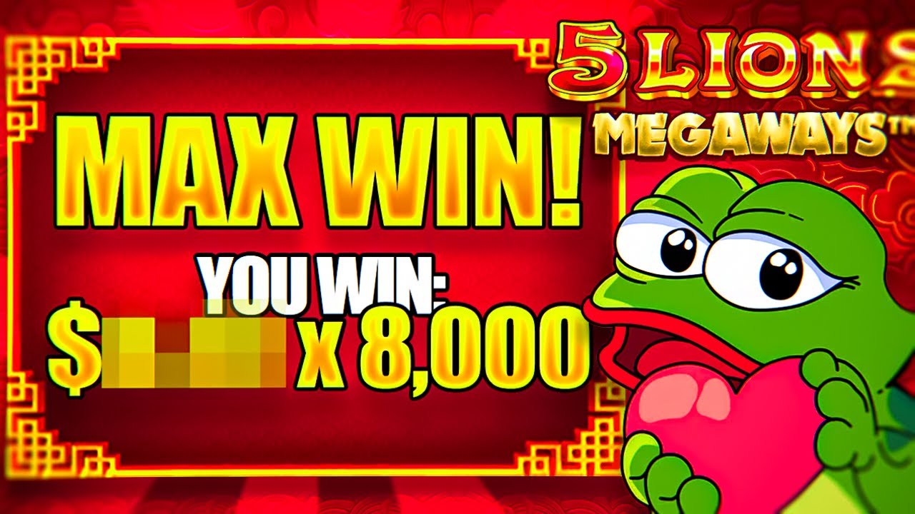RARE 100X MAX MULTI MAX MEGAWAYS MAX WIN! (5 Lions 2)