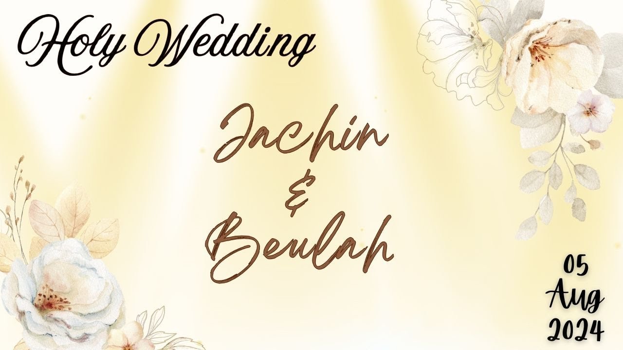 Jachin & Beulah | TPM KELLYS Wedding Reception | 05 Aug2024 | LITE Auditorium Chennai