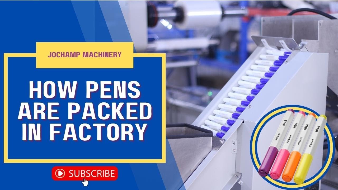 How Pens Are Packed In Factory | Pen Factory Mass Production Machine | Pen Manufacturing Industry