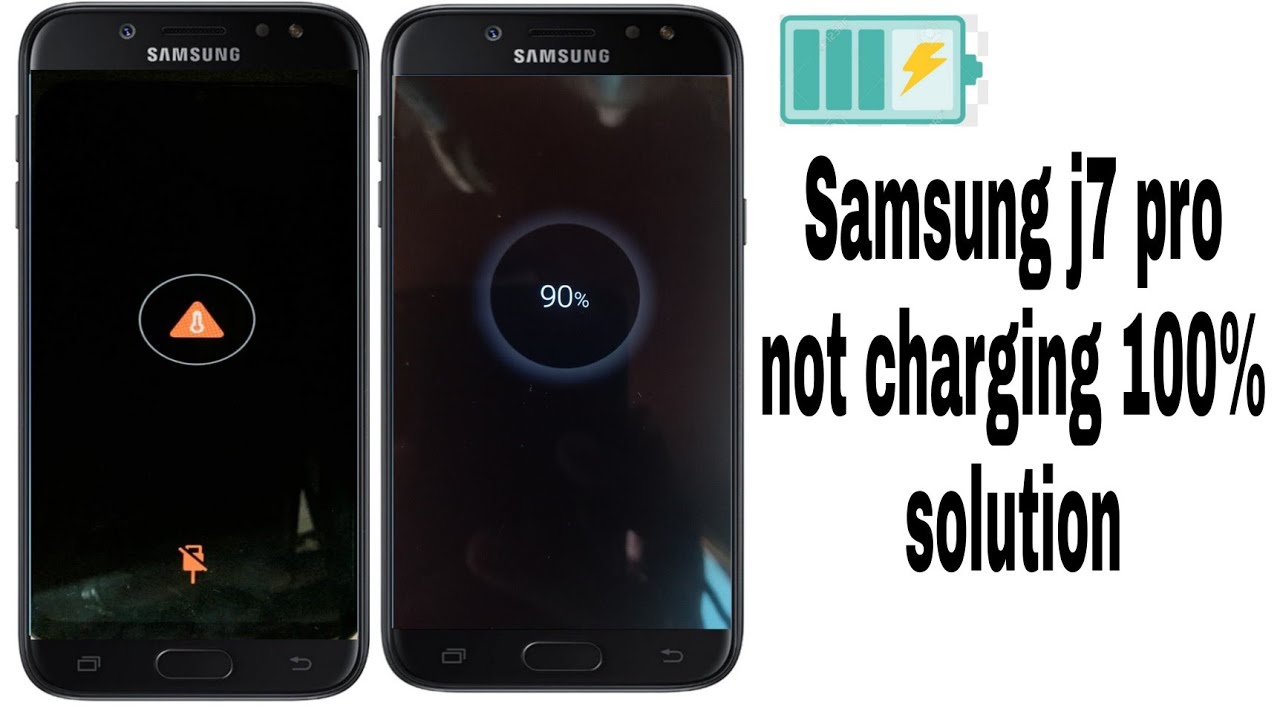 Samsung j7 pro not charging 100% solution