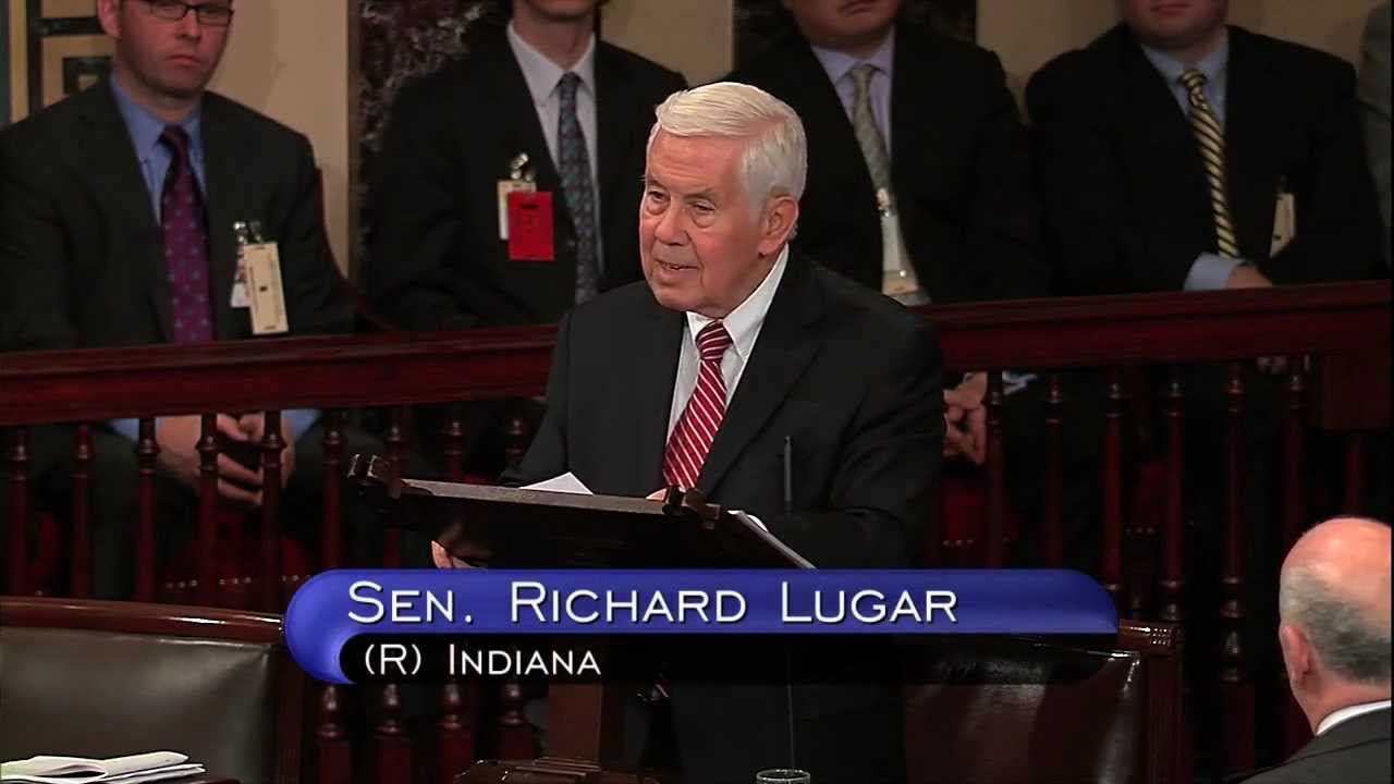 Lugar Valedictory Senate Floor Speech