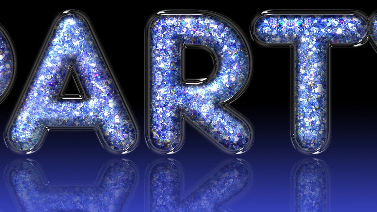 Photoshop Tutorial: How to Create Stunning, Glitter-filled, Glass Text!
