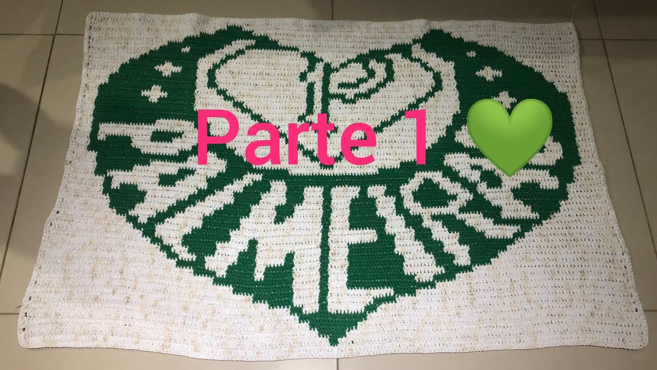 Tapete Crochê-  Palmeiras PARTE 1