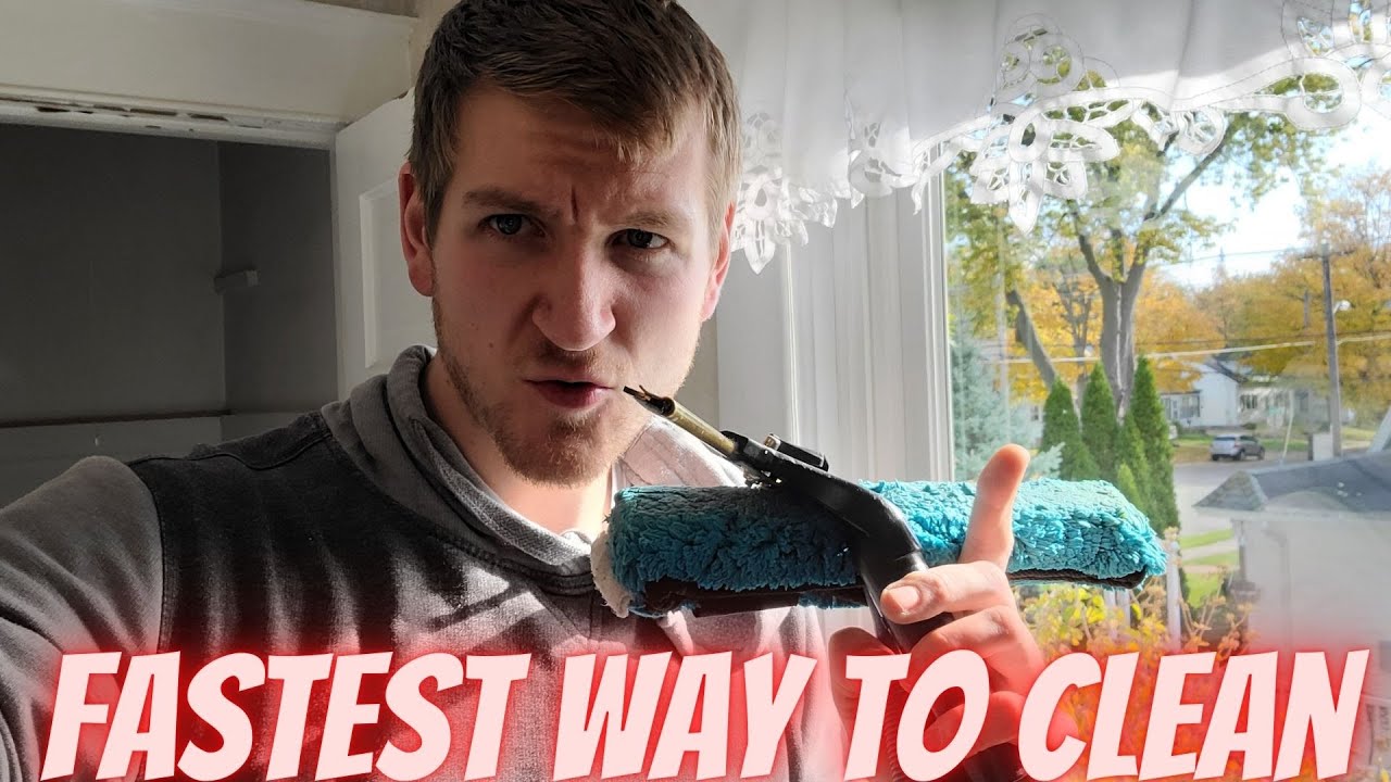 FASTEST way to clean Double Hung Windows! No Ladders, No WFP...EASY
