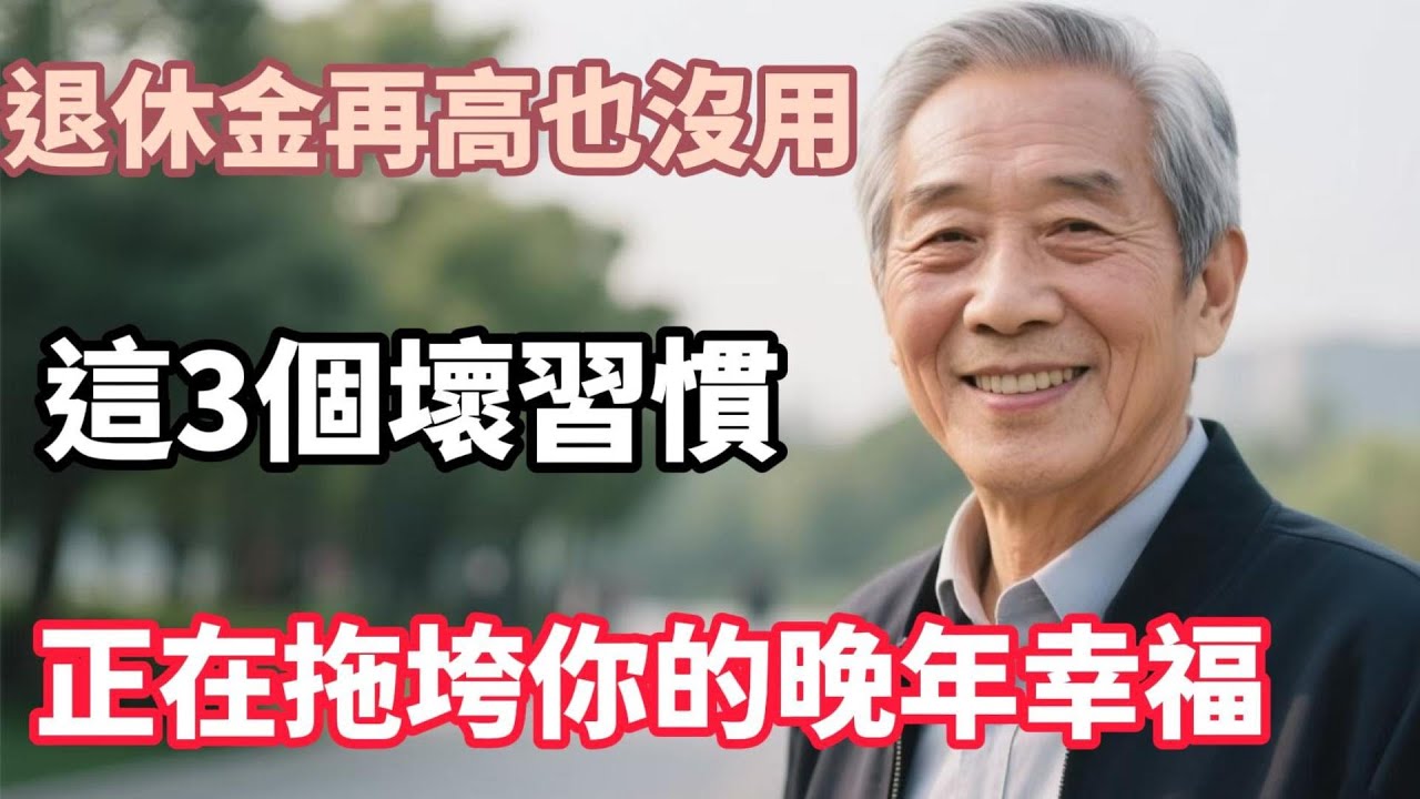 退休金再高也沒用！這3個壞習慣，正在拖垮你的晚年幸福【陽光晚年】 #晚年生活 #中老年感悟 #人生智慧 #家庭關繫 #退休規劃 #情感故事 #幸福人生 #生活經驗